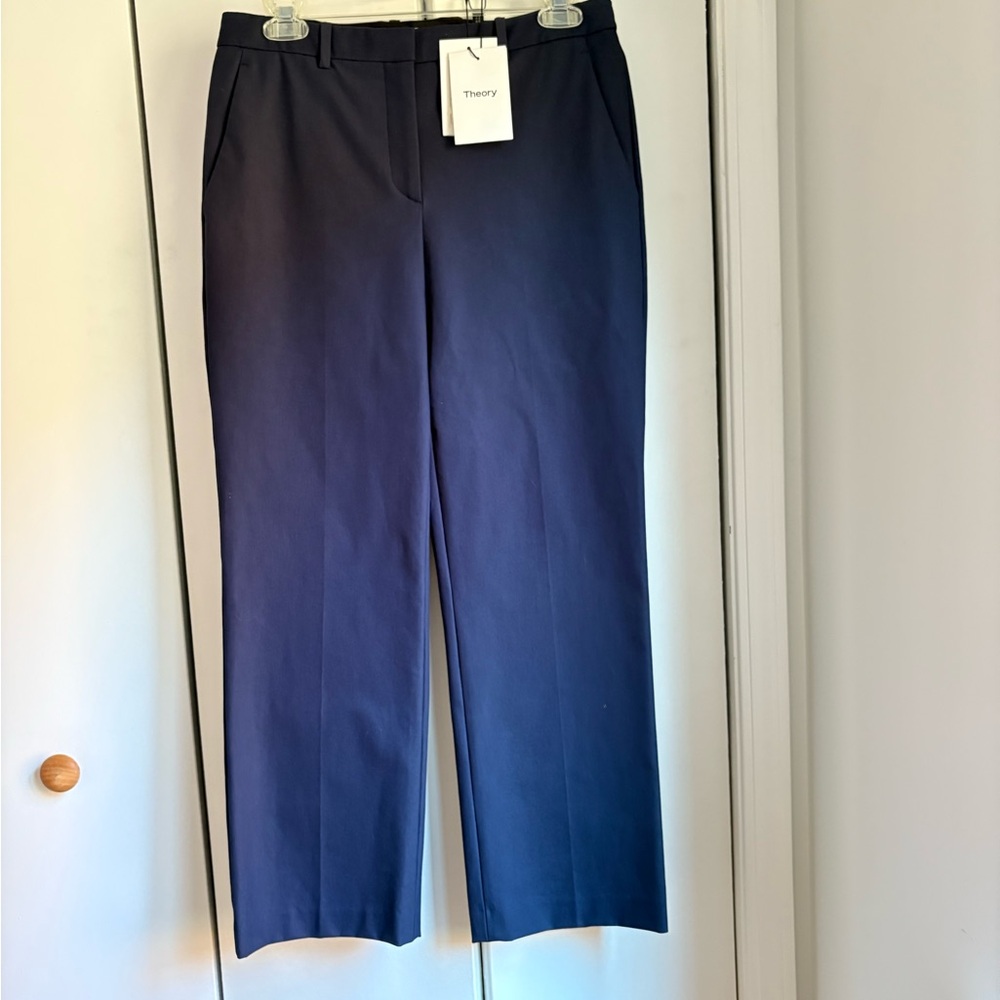 Theory Navy Hartsdale NP Approach Pants Size 4 NWT